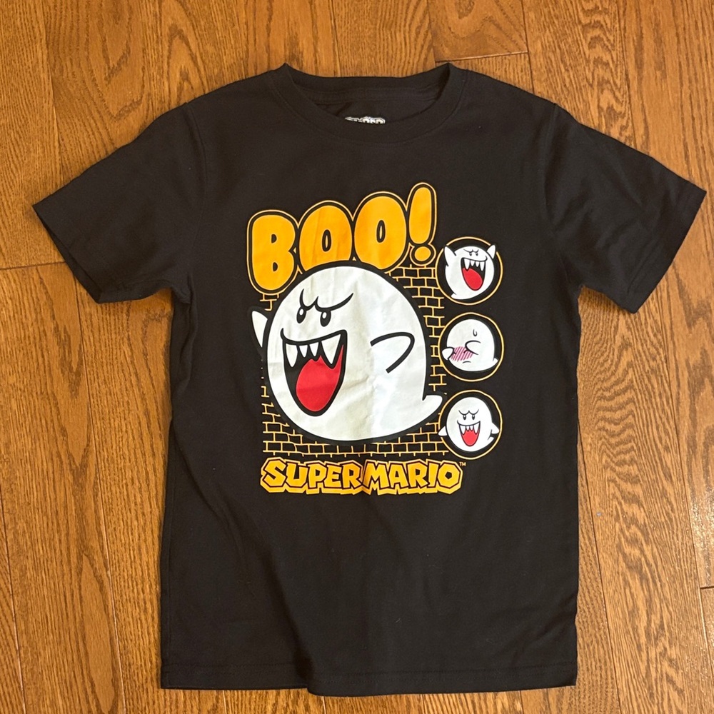 Nintendo Super Mario Black and Yellow Kids T-Shirt